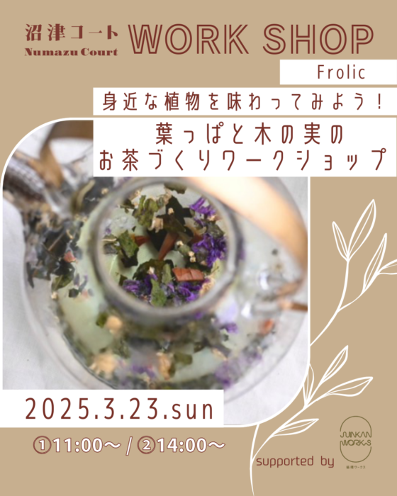 身近な植物が薬やお茶になる？！写真や実物を見て話を聞いたり、ブレンドをしてみて野草の世界を楽しもう！